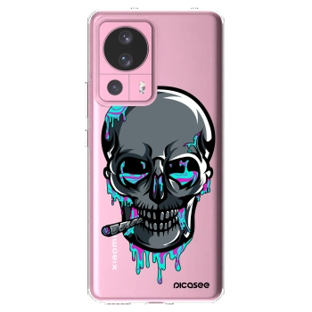 Picasee silikónový prehľadný obal pre Xiaomi 13 Lite - EARTH - Lebka 3.0