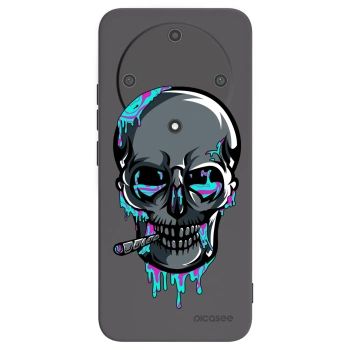 Picasee silikónový čierny obal pre Honor Magic5 Lite 5G - EARTH - Lebka 3.0