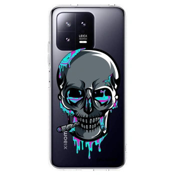 Picasee silikónový prehľadný obal pre Xiaomi 13 Pro - EARTH - Lebka 3.0