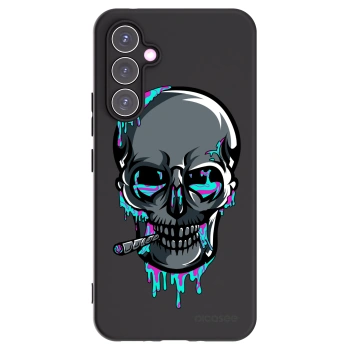 Picasee silikónový čierny obal pre Samsung Galaxy A54 5G A546B - EARTH - Lebka 3.0