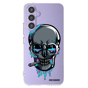 Picasee silikónový prehľadný obal pre Samsung Galaxy A54 5G A546B - EARTH - Lebka 3.0