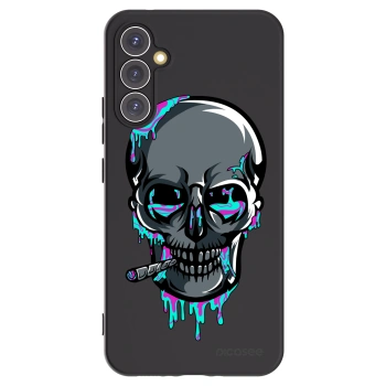 Picasee silikónový čierny obal pre Samsung Galaxy A34 5G A346B - EARTH - Lebka 3.0