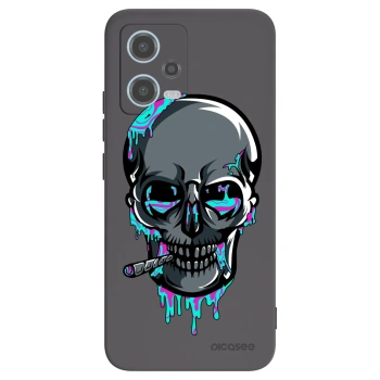Picasee silikónový čierny obal pre Xiaomi Redmi Note 12 5G - EARTH - Lebka 3.0