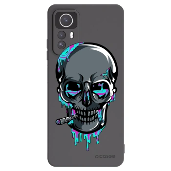 Picasee silikónový čierny obal pre Xiaomi Redmi Note 12S - EARTH - Lebka 3.0