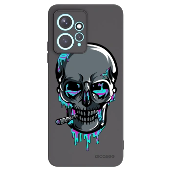 Picasee silikónový čierny obal pre Xiaomi Redmi Note 12 4G - EARTH - Lebka 3.0