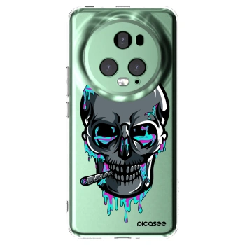 Picasee silikónový prehľadný obal pre Honor Magic5 Pro - EARTH - Lebka 3.0