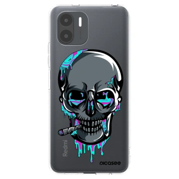 Picasee silikónový prehľadný obal pre Xiaomi Redmi A2 - EARTH - Lebka 3.0