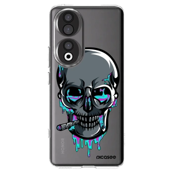 Picasee silikónový prehľadný obal pre Honor 90 5G - EARTH - Lebka 3.0