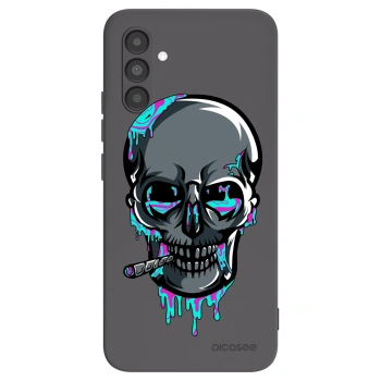 Picasee silikónový čierny obal pre Samsung Galaxy A04s A047F - EARTH - Lebka 3.0