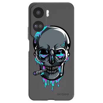 Picasee silikónový čierny obal pre Honor 90 Lite 5G - EARTH - Lebka 3.0