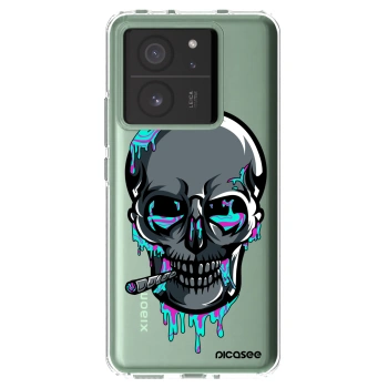 Picasee silikónový prehľadný obal pre Xiaomi 13T - EARTH - Lebka 3.0
