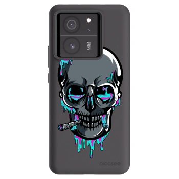 Picasee silikónový čierny obal pre Xiaomi 13T Pro - EARTH - Lebka 3.0