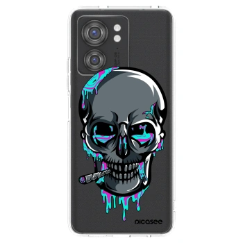 Picasee silikónový prehľadný obal pre Motorola Edge 40 - EARTH - Lebka 3.0