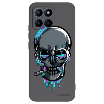 Picasee silikónový čierny obal pre Honor 70 Lite - EARTH - Lebka 3.0