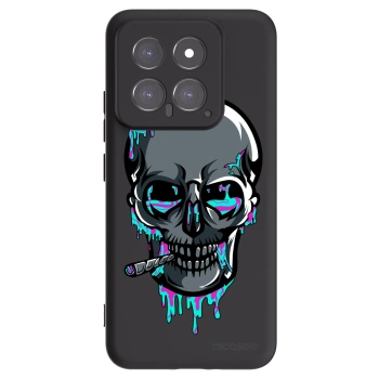 Picasee silikónový čierny obal pre Xiaomi 14 - EARTH - Lebka 3.0