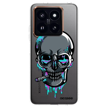 Picasee silikónový prehľadný obal pre Xiaomi 14 Pro - EARTH - Lebka 3.0