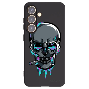Picasee silikónový čierny obal pre Samsung Galaxy S24 S921B 5G - EARTH - Lebka 3.0