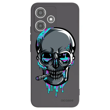 Picasee silikónový čierny obal pre Xiaomi Redmi 12 5G - EARTH - Lebka 3.0