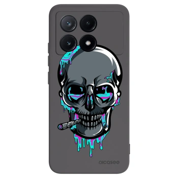 Picasee silikónový čierny obal pre Xiaomi Poco X6 Pro - EARTH - Lebka 3.0