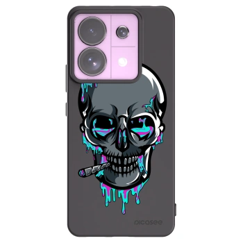 Picasee silikónový čierny obal pre Xiaomi Redmi Note 13 Pro 5G - EARTH - Lebka 3.0