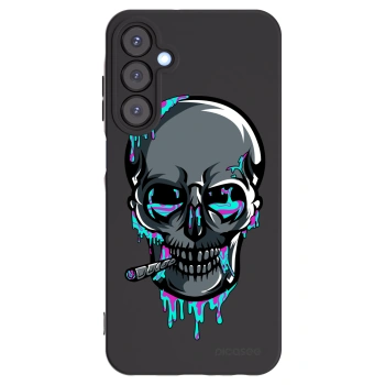 Picasee silikónový čierny obal pre Samsung Galaxy A25 A256B 5G - EARTH - Lebka 3.0