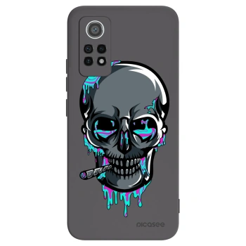 Picasee silikónový čierny obal pre Xiaomi Redmi Note 12 Pro 4G - EARTH - Lebka 3.0