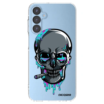Picasee silikónový prehľadný obal pre Samsung Galaxy A15 A156B 5G - EARTH - Lebka 3.0