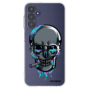 Picasee silikónový prehľadný obal pre Samsung Galaxy A15 A155F 4G - EARTH - Lebka 3.0