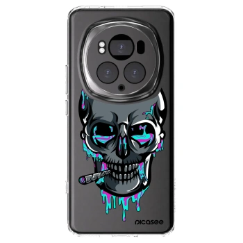 Picasee silikónový prehľadný obal pre Honor Magic6 Pro - EARTH - Lebka 3.0