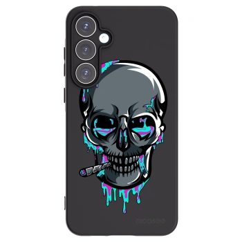 Picasee silikónový čierny obal pre Samsung Galaxy A55 5G A556B - EARTH - Lebka 3.0