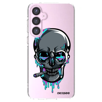 Picasee silikónový prehľadný obal pre Samsung Galaxy A55 5G A556B - EARTH - Lebka 3.0