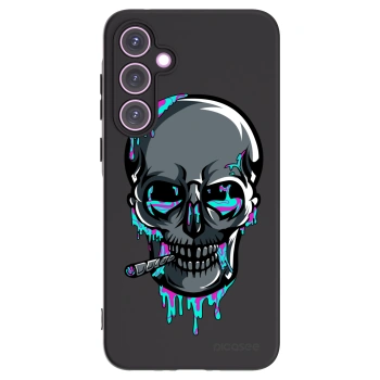 Picasee silikónový čierny obal pre Samsung Galaxy A35 5G A356B - EARTH - Lebka 3.0