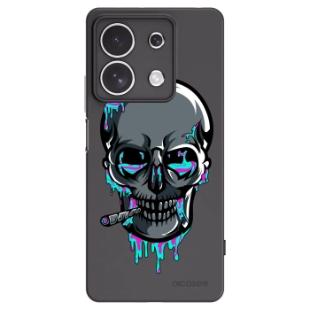 Picasee silikónový čierny obal pre Xiaomi Redmi Note 13 4G - EARTH - Lebka 3.0