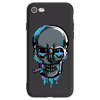 Picasee silikónový čierny obal pre Apple iPhone 8 - EARTH - Lebka 3.0