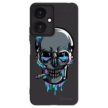 Picasee silikónový čierny obal pre Xiaomi Redmi 13C 5G - EARTH - Lebka 3.0