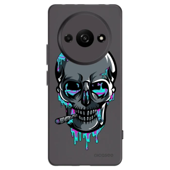 Picasee silikónový čierny obal pre Xiaomi Redmi A3 - EARTH - Lebka 3.0