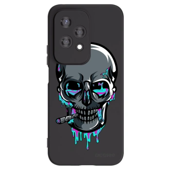 Picasee silikónový čierny obal pre Honor 200 Lite - EARTH - Lebka 3.0