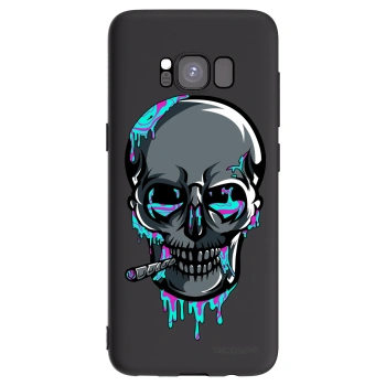 Picasee silikónový čierny obal pre Samsung Galaxy S8 G950F - EARTH - Lebka 3.0
