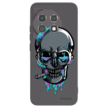 Picasee silikónový čierny obal pre OnePlus 11 5G - EARTH - Lebka 3.0