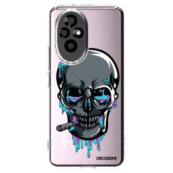 Picasee silikónový prehľadný obal pre Honor 200 Pro 5G - EARTH - Lebka 3.0