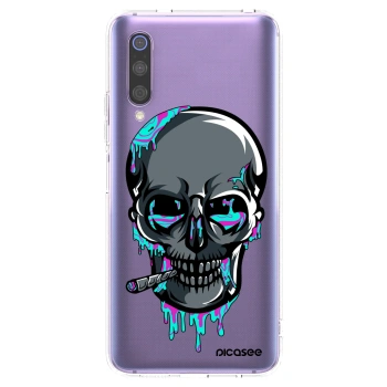 Picasee silikónový prehľadný obal pre Xiaomi Mi 9 - EARTH - Lebka 3.0