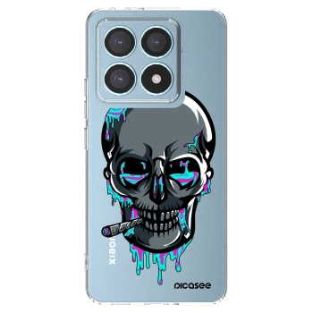 Picasee silikónový prehľadný obal pre Xiaomi 14T Pro - EARTH - Lebka 3.0