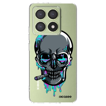 Picasee silikónový prehľadný obal pre Xiaomi 14T - EARTH - Lebka 3.0