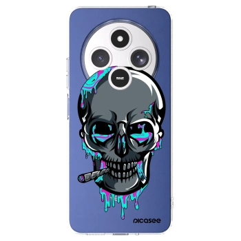 Picasee silikónový prehľadný obal pre Xiaomi Redmi 14C - EARTH - Lebka 3.0