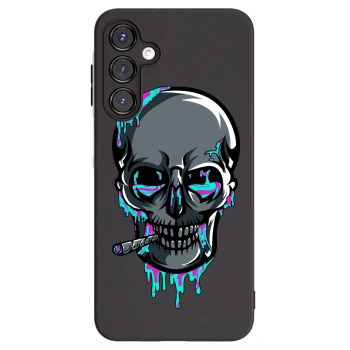 Picasee silikónový čierny obal pre Samsung Galaxy A16 5G - EARTH - Lebka 3.0