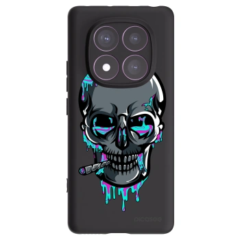 Picasee silikónový čierny obal pre Xiaomi Redmi Note 14 Pro 4G - EARTH - Lebka 3.0