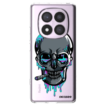 Picasee silikónový prehľadný obal pre Xiaomi Redmi Note 14 Pro 4G - EARTH - Lebka 3.0