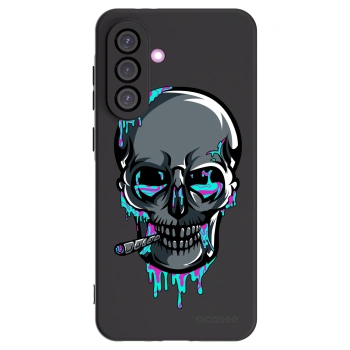 Picasee silikónový čierny obal pre Samsung Galaxy A36 5G - EARTH - Lebka 3.0