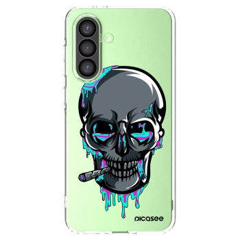Picasee silikónový prehľadný obal pre Samsung Galaxy A26 5G A266B - EARTH - Lebka 3.0