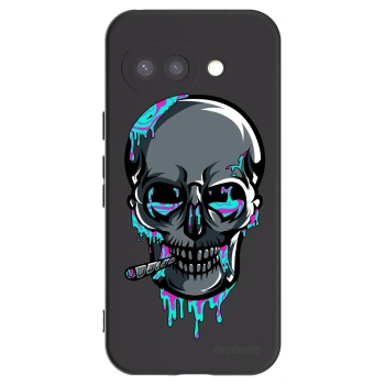 Picasee silikónový čierny obal pre Google Pixel 9a - EARTH - Lebka 3.0